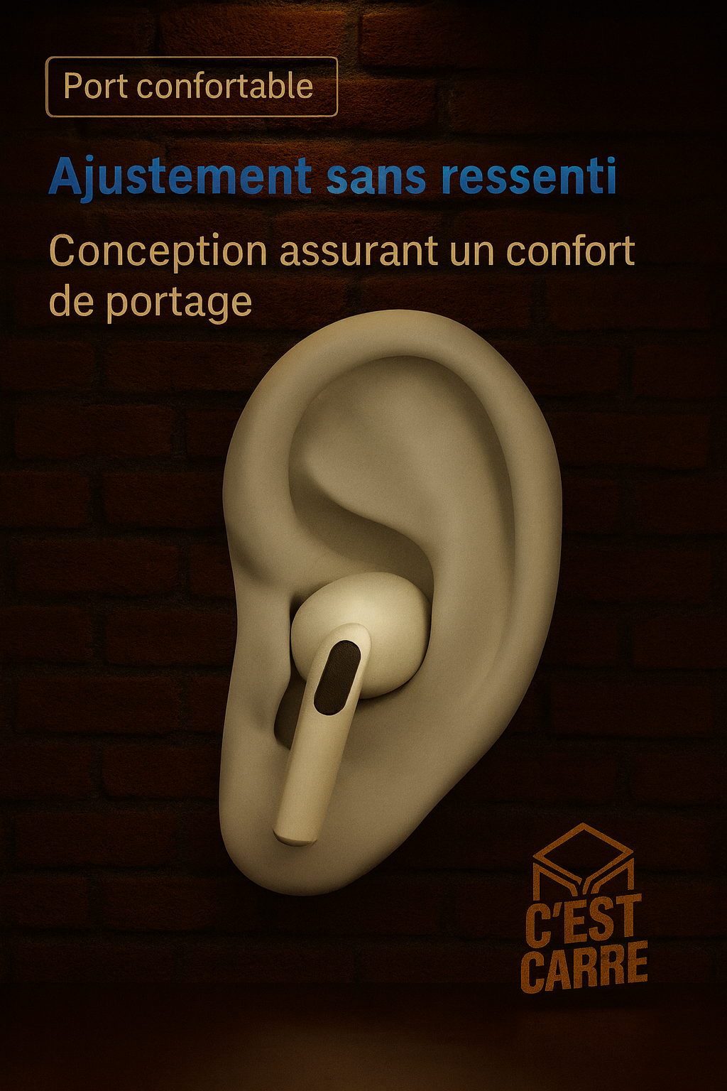 Écouteurs Bluetooth sans fil – Pack Étui & Dragonne Inclus