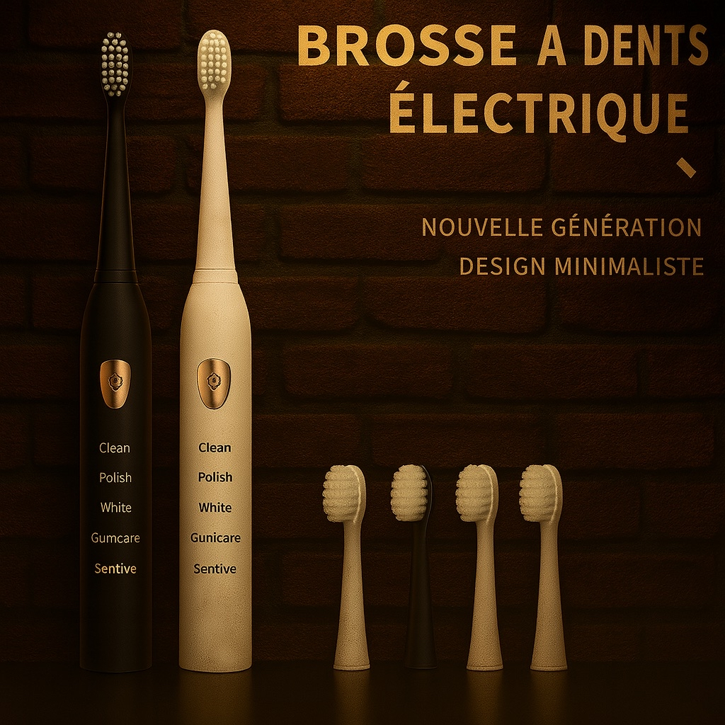 Brosse à Dents Électrique Premium – 5 Modes | Étanche IPX7